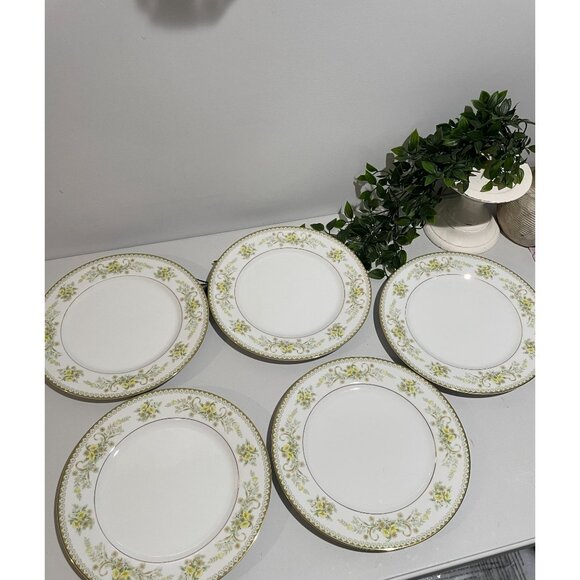 Mikasa Fine China Greenbriar L201410.5"Dinner Plate Floral Pattern Gold Trim Jap - Picture 2 of 9